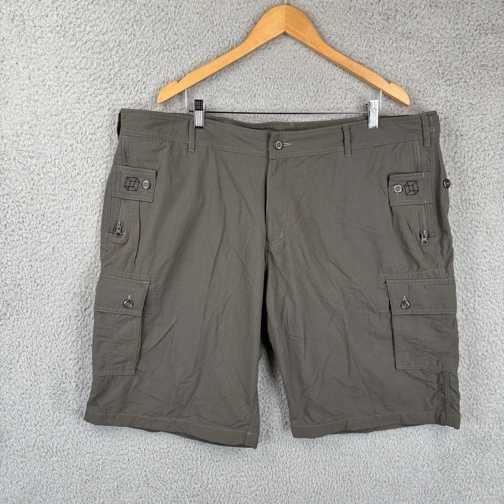 Clothing Arts P Cubed Cargo Shorts Mens 42 Grayish Brown 'Pick-Pocket Proof'‎